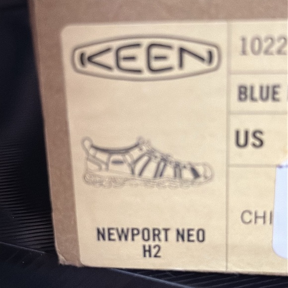 Keen Newport Neo Blue Nights Kids Size 8 - Picture 6 of 7